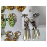 Lot of Vintage Clip/Screw-Back Earrings