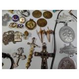 Huge Lot of Religious Jewelry & Books