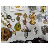 Huge Lot of Religious Jewelry & Books