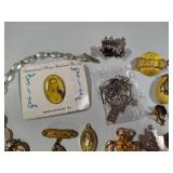 Huge Lot of Religious Jewelry & Books