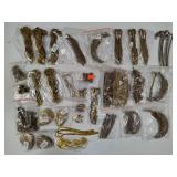 Large Lot of Asst Metal Charms/Bookmarks/etc