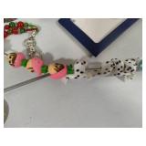 Costume Jewelry Assortment w/Holder