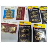 Assortment of Hinges, Hooks, Brassware & Candle Snuffers