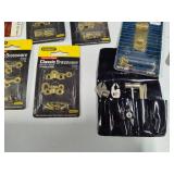 Assortment of Hinges, Hooks, Brassware & Candle Snuffers