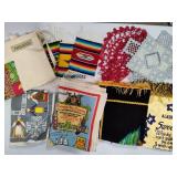 Misc Lot of Placemats, Apron, Doilies, Pillow Covers, etc