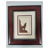 Framed Howling Wolf