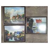 P. Moienaar Framed Country Cottages