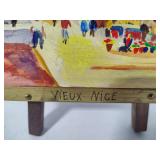 Ceramic Tile Art & Small Street Scene Painting