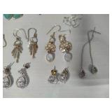 Lot of 925/Sterling Silver Earrings