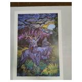 "Deer Night" Signed/Numbered by Minnesota Artist Barbara Dettler
