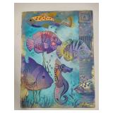 Four Colorful Art Pieces Signed by Minnesota Artist Barbara Dettler