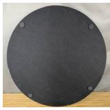 Rustic Round Wood Serving Tray White 18' - Brand New