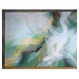 Green Abstract Wall Art 32' x 36' $99.99 Retail - Brand New