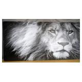 Lion Canvas Wall Art 48' x 24' $85.49 Retail - Brand New