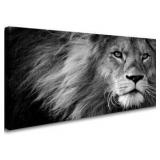 Lion Canvas Wall Art 48' x 24' $85.49 Retail - Brand New