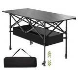 4-Foot Folding Camping Table with Carry Bag