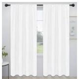 White Blackout Curtain Panels 52' x 84' $39.99 Retail - Brand New