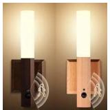 Dark Walnut 2pc Wall Motion Sensor Lights 7' $49.99 Retail - Brand New