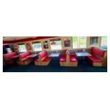 4 Tables & 5 Booth seats plus Napkin Dispensers