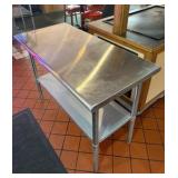 Steelton 18 gauge stainless steel work table