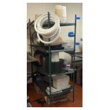4-tier METRO Wire Rack with all items pictured