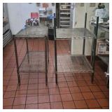 (2) Wire 2-tier Racks
