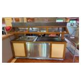 Hard-wired Hot food/Pizza Warmer Buffet Island