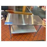 Steelton 18 gauge stainless steel work table