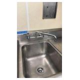 One Compartment SS Sink with backsplash