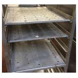 (2) NSF Rolling stainless steel utility rack/speed racks