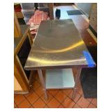 Steelton 18 gauge stainless steel work table