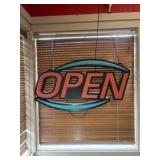 MaxLit oval LED "OPEN" sign
