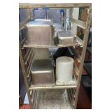 (2) NSF Rolling stainless steel utility rack/speed racks