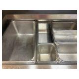 Refrigerated Cold holding Prep Table w/ refrigerated ingredient rail