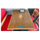 2 Tables, 4 Chairs, plus Double-sided Booth seat