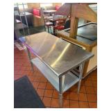 Steelton 18 gauge stainless steel work table