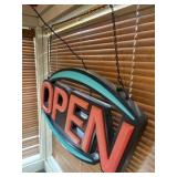 MaxLit oval LED "OPEN" sign
