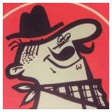 Pizza Hut Pete Mascot sign 30 x 20