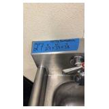 One Compartment SS Sink with backsplash