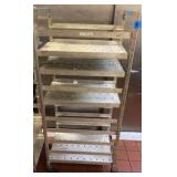 (2) NSF Rolling stainless steel utility rack/speed racks