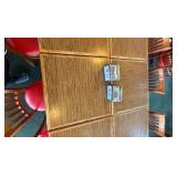 6 Tables and Ten Chairs plus Napkin Dispensers