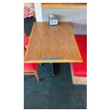 2 Tables, 4 Chairs, plus Double-sided Booth seat
