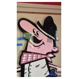 Pizza Hut Pete architectural restaurant mascot sign