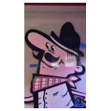 Pizza Hut Pete architectural restaurant mascot sign