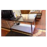 Two Tier Stainless Steel Regency NSF 60" Stainless Work Table