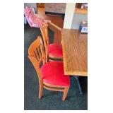 2 Tables, 4 Chairs, plus Double-sided Booth seat