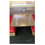 4 Tables & 3 Double-back & 2 Single Booth seating