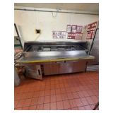 Refrigerated Cold holding Prep Table w/ refrigerated ingredient rail