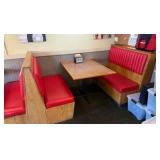 4 Tables & 3 Double-back & 2 Single Booth seating