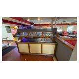 Hard-wired Hot food/Pizza Warmer Buffet Island
